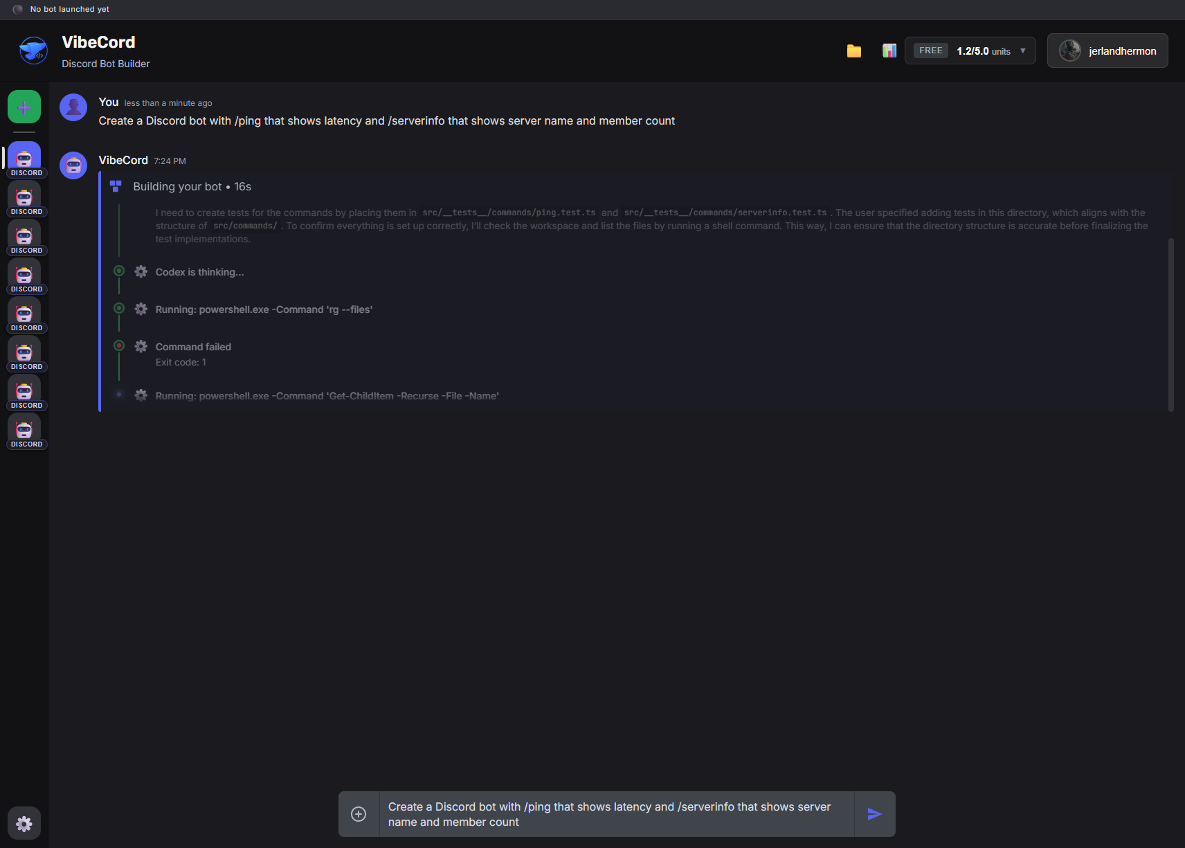 Codex Generating Bot Files